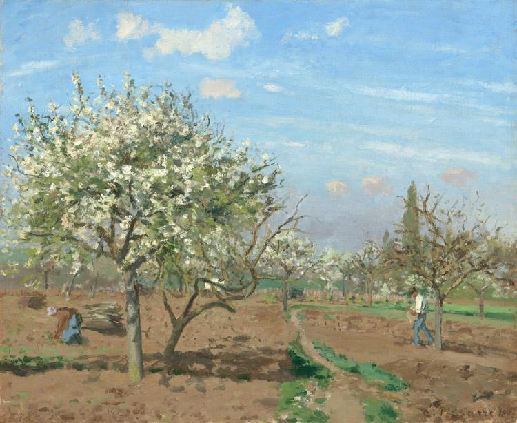 Camille Pissarro Orchard in  Bloom,Louveciennes (nn02)